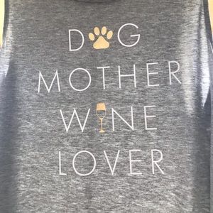“Dog Mother, Wine Lover” Tank Top